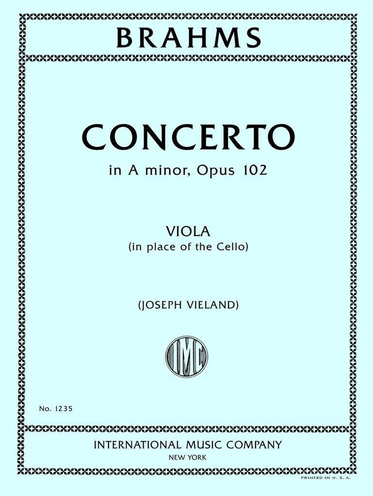 Viola Part For Double Concerto Op 102 (Vieland)